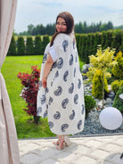 Koszulowa sukienka z bawełny Stylowa XL