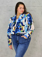 Krótka marynarka plus size w kwiaty – elegancja w modnym wydaniu Stylowa XL Stylowa XL