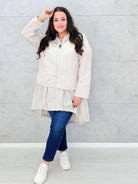 Kurtka damska parka plus size – asymetryczna lekkość i nowoczesny styl plus size Stylowa XL