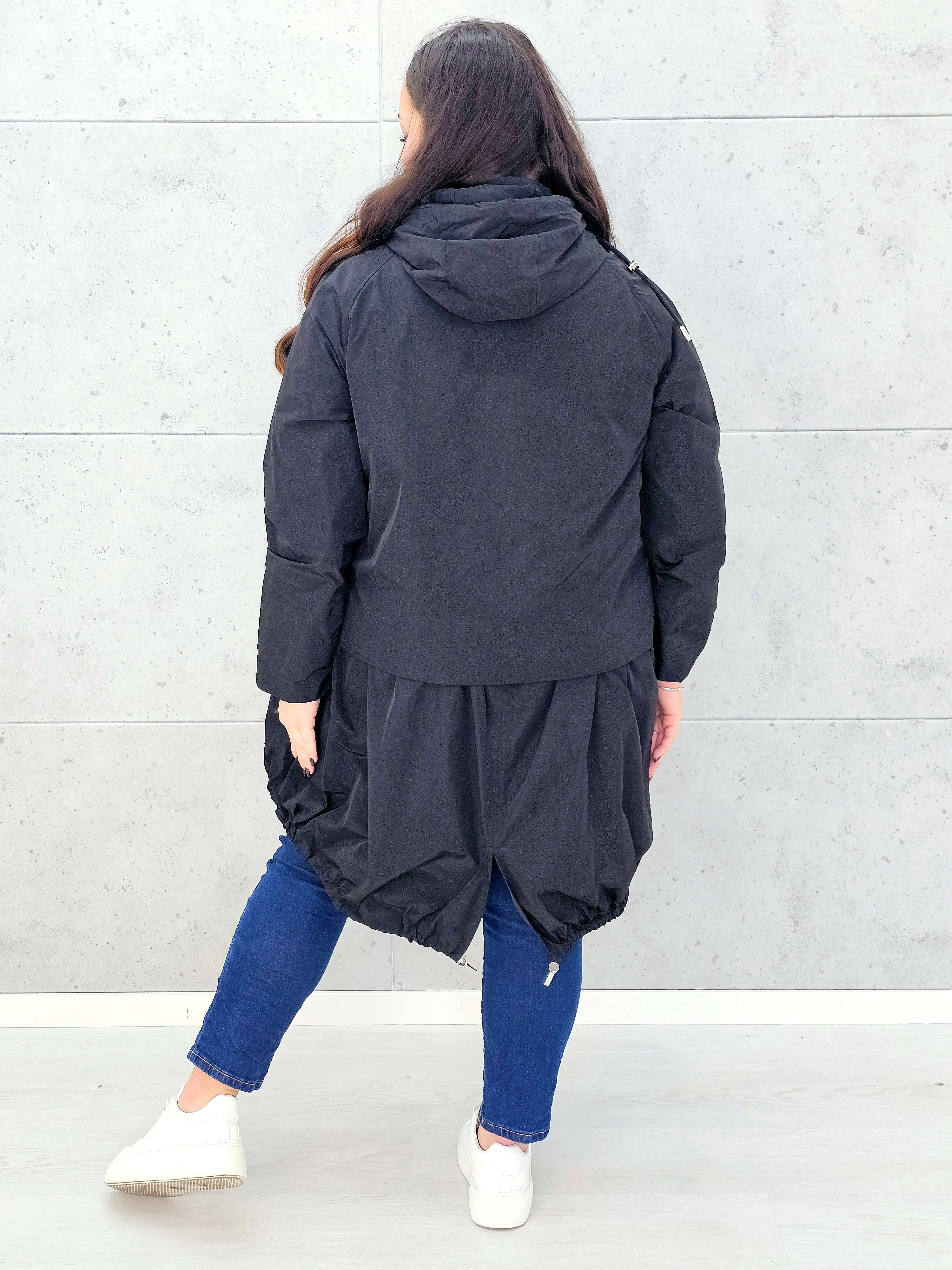 Kurtka damska parka plus size – asymetryczna lekkość i nowoczesny styl plus size Stylowa XL