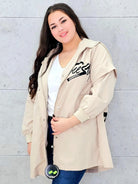 Kurtka damska z nadrukiem freestyle XXL – modny miejski styl w wersji plus size Stylowa XL