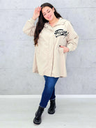 Kurtka damska z nadrukiem freestyle XXL – modny miejski styl w wersji plus size Stylowa XL