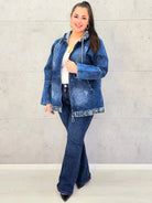 Kurtka jeansowa plus size NICE – wygodny jeans w modnym stylu XXL Stylowa XL