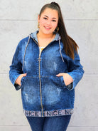 Kurtka jeansowa plus size NICE – wygodny jeans w modnym stylu XXL Stylowa XL