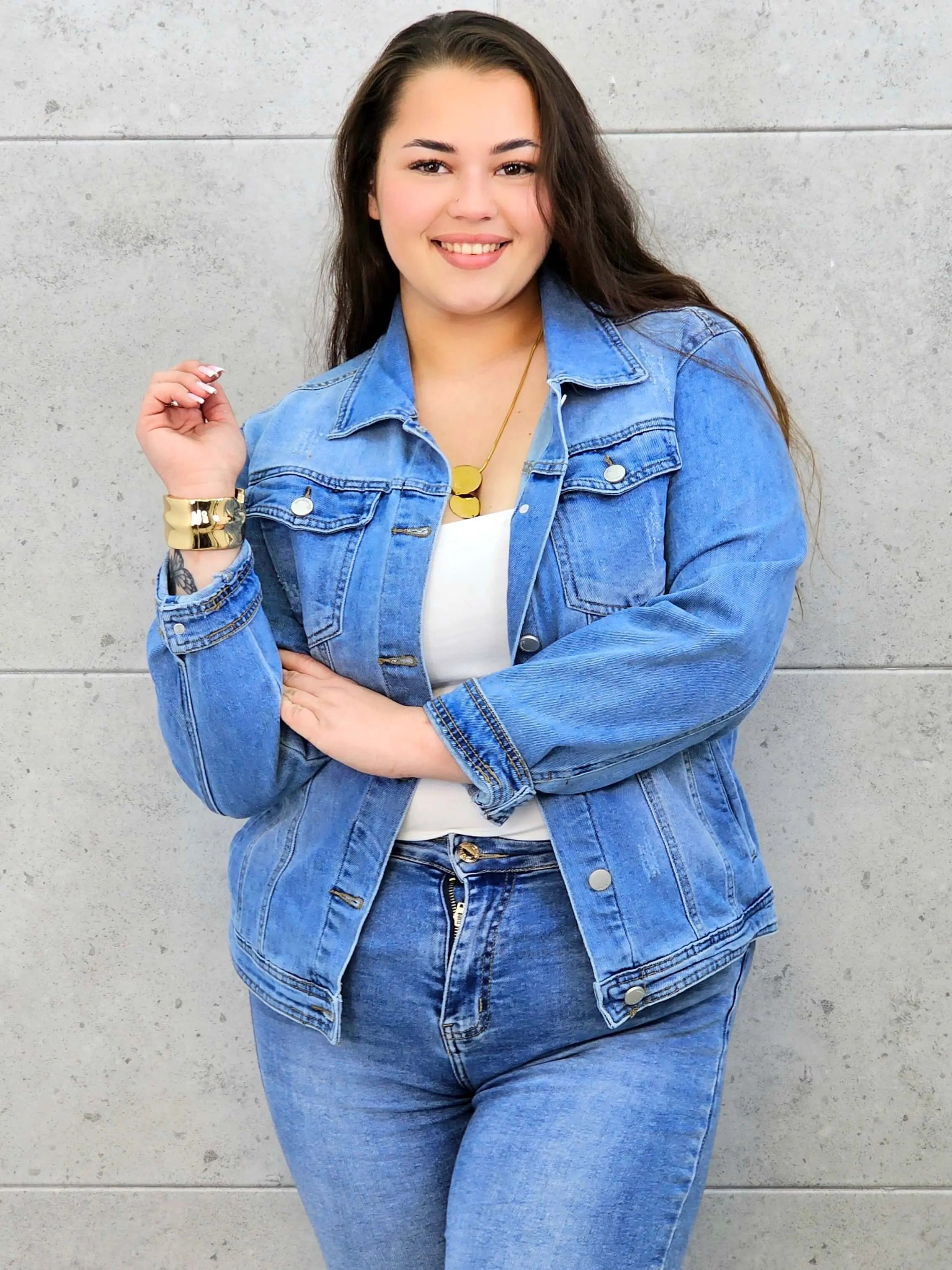 Kurtka jeansowa plus size – klasyczna kurtka denim XXL Stylowa XL Stylowa XL