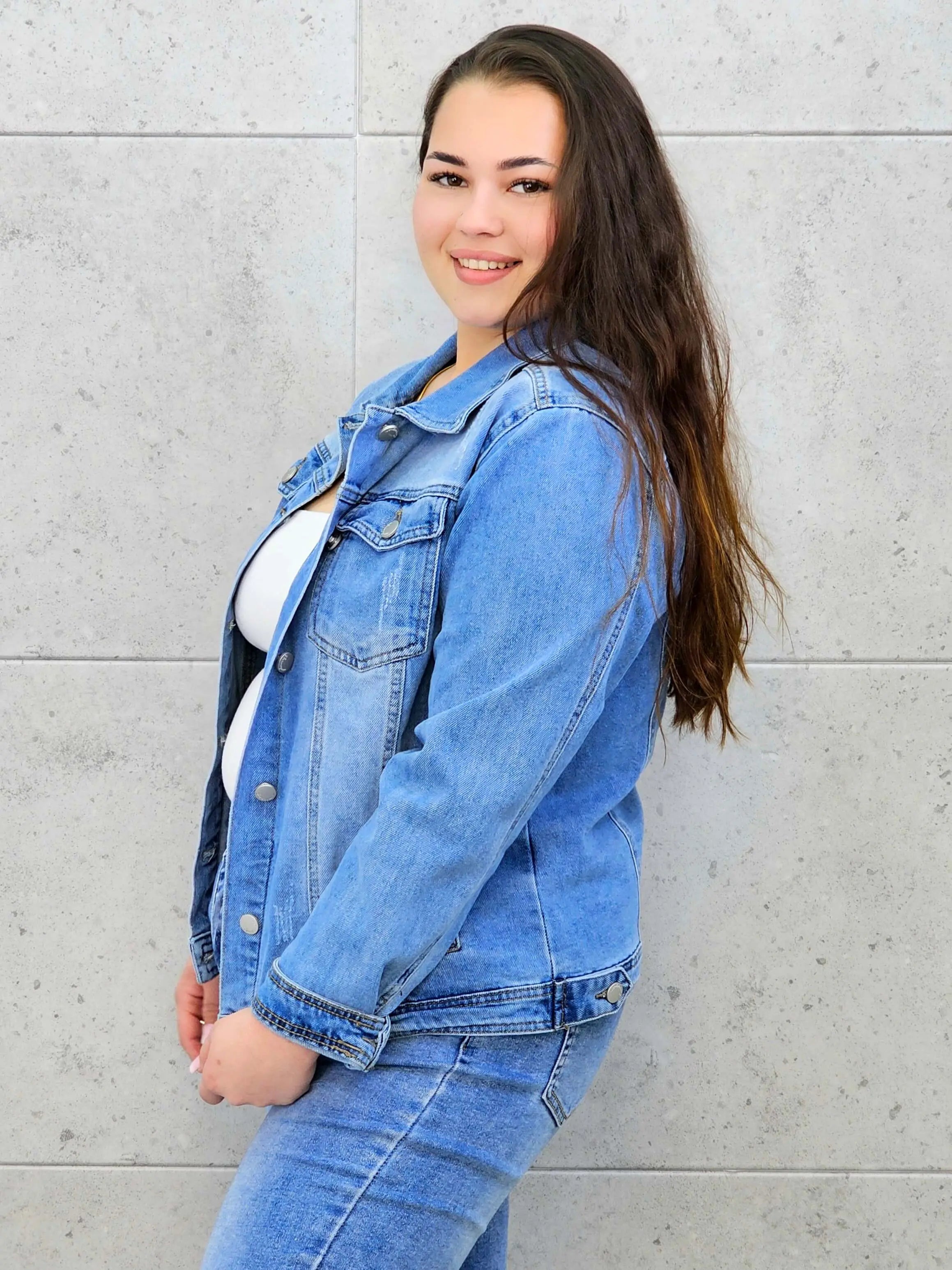 Kurtka jeansowa plus size – klasyczna kurtka denim XXL Stylowa XL Stylowa XL