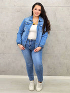 Kurtka jeansowa plus size – klasyczna kurtka denim XXL Stylowa XL Stylowa XL