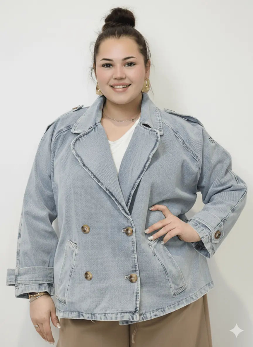 Kurtka jeansowa plus size – stylowa, wygodna i ponadczasowa Stylowa XL