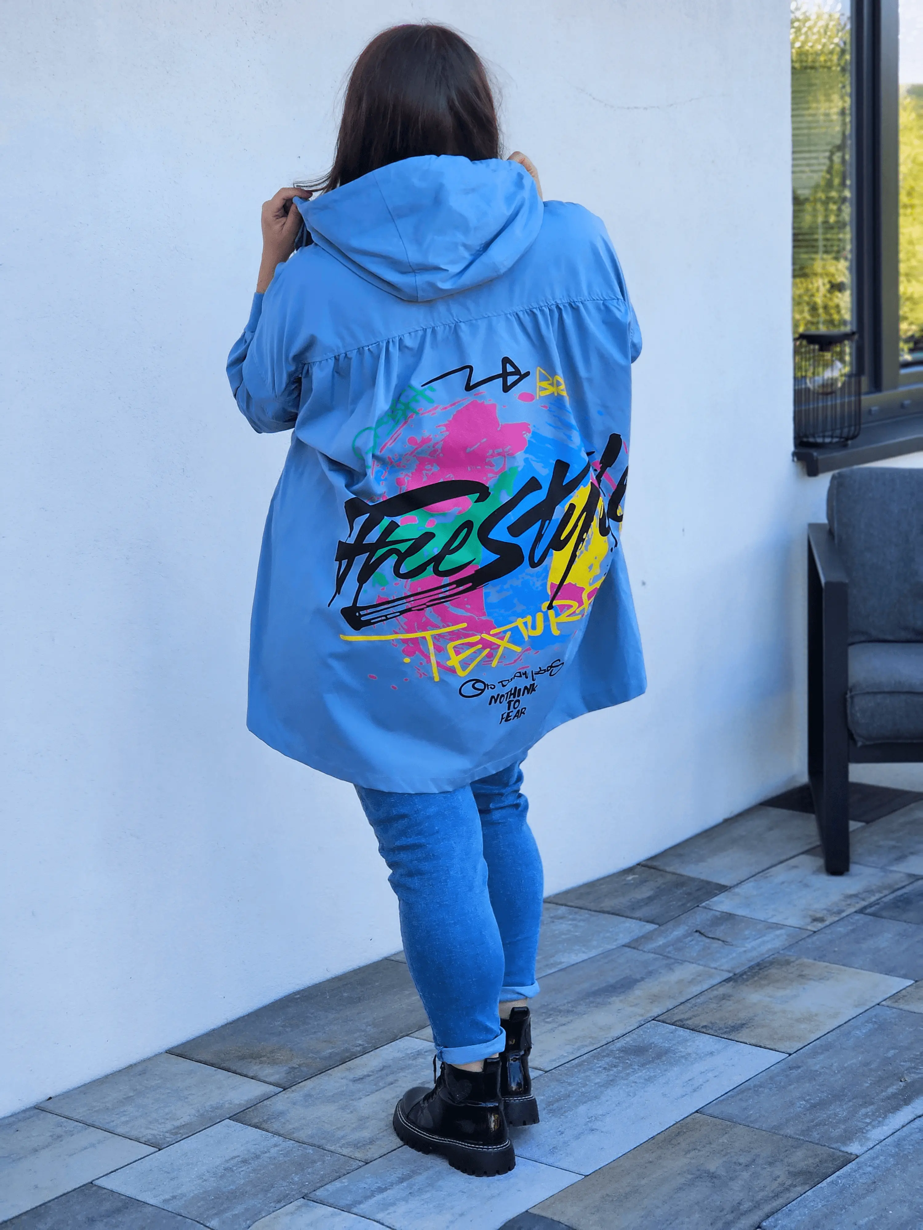 Kurtka z nadrukiem freestyle Stylowa XL