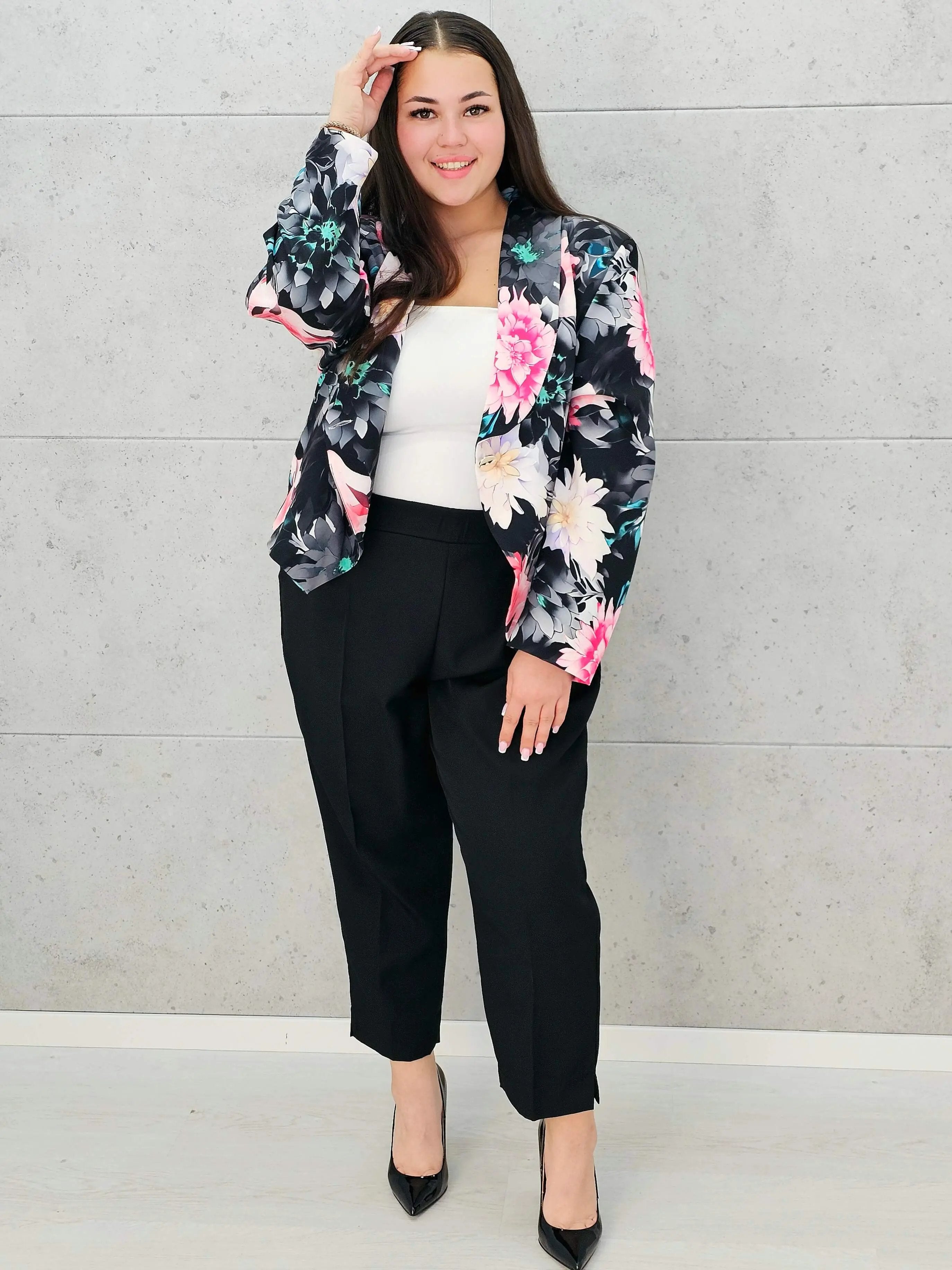 Kwiatowy komplet dla wyjątkowych kobiet Stylowa XL