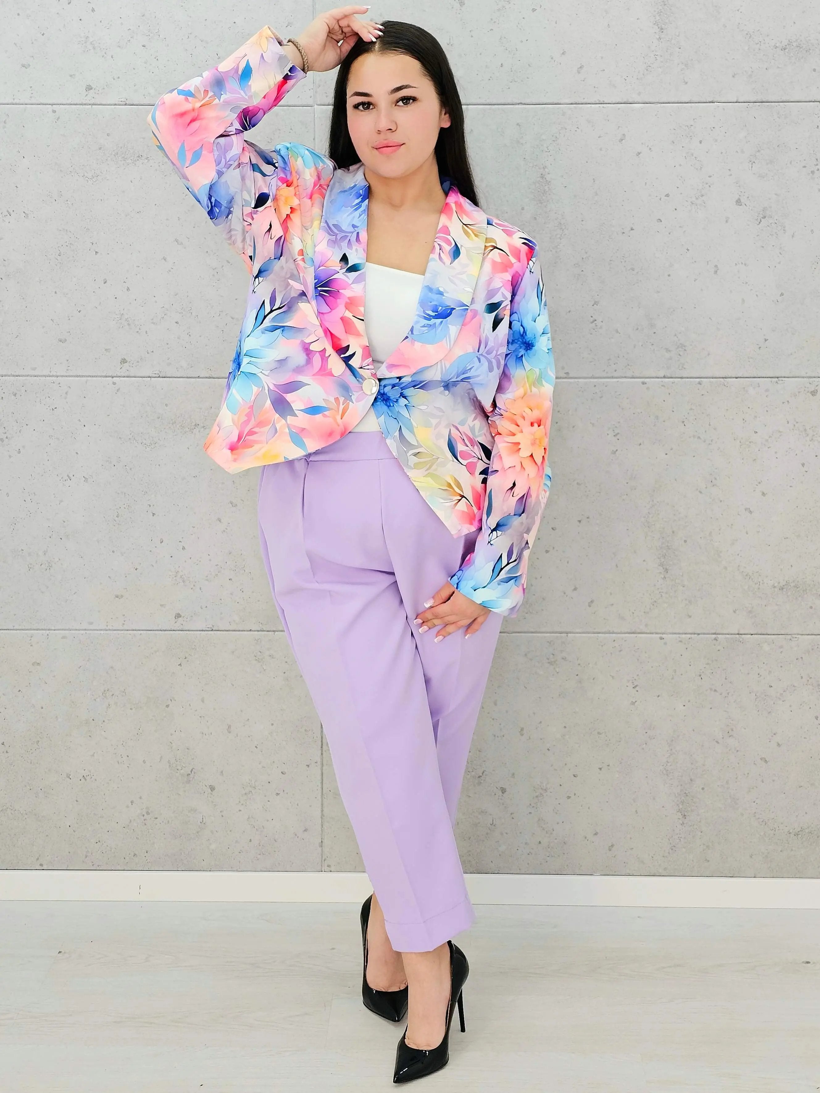 Kwiatowy komplet dla wyjątkowych kobiet Stylowa XL