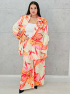 Kwiatowy zestaw garniturowy Stylowa XL