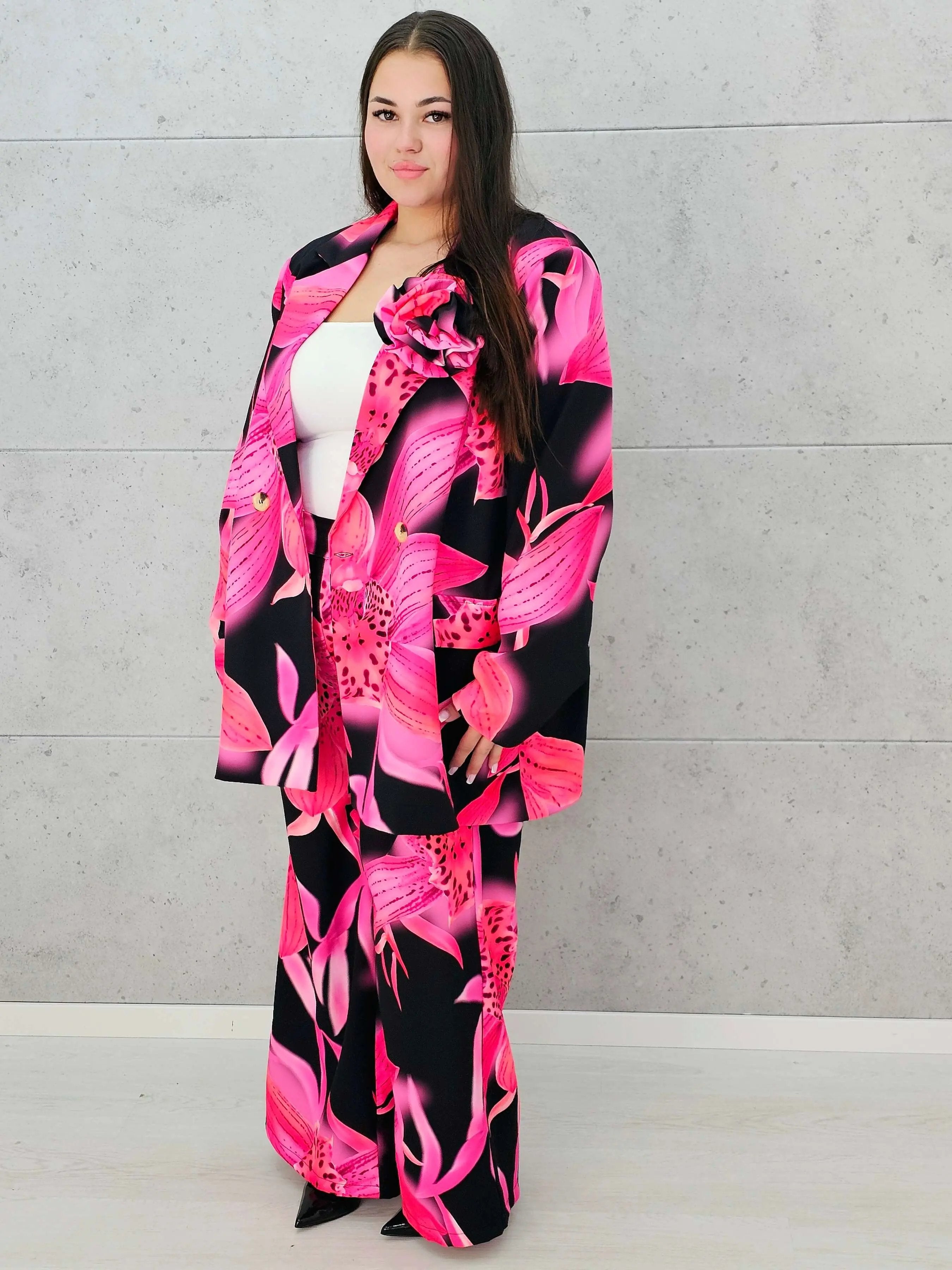 Kwiatowy zestaw garniturowy Stylowa XL