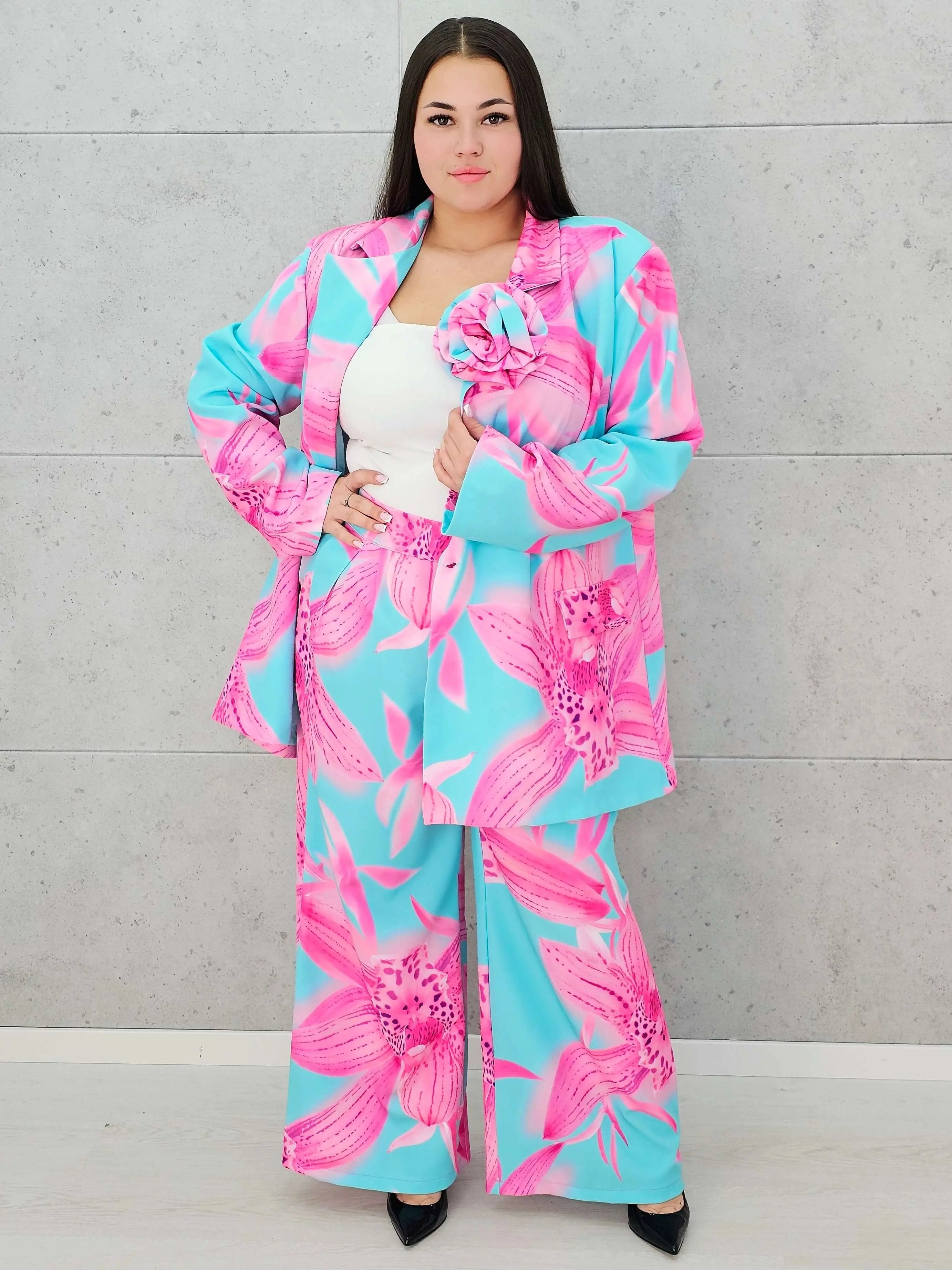 Kwiatowy zestaw garniturowy Stylowa XL