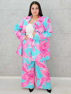 Kwiatowy zestaw garniturowy Stylowa XL