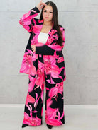 Kwiatowy zestaw garniturowy Stylowa XL