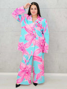 Kwiatowy zestaw garniturowy Stylowa XL