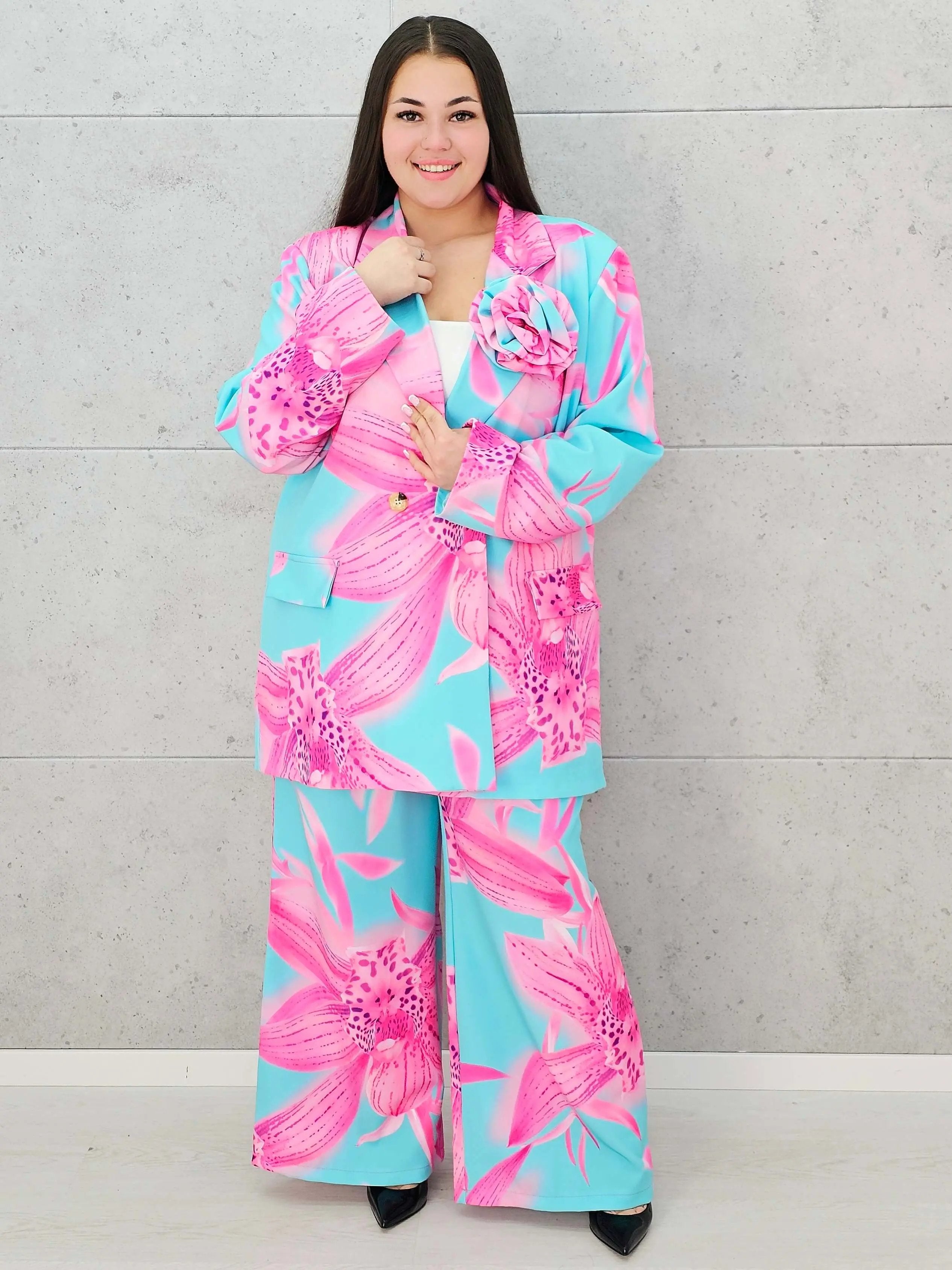 Kwiatowy zestaw garniturowy Stylowa XL