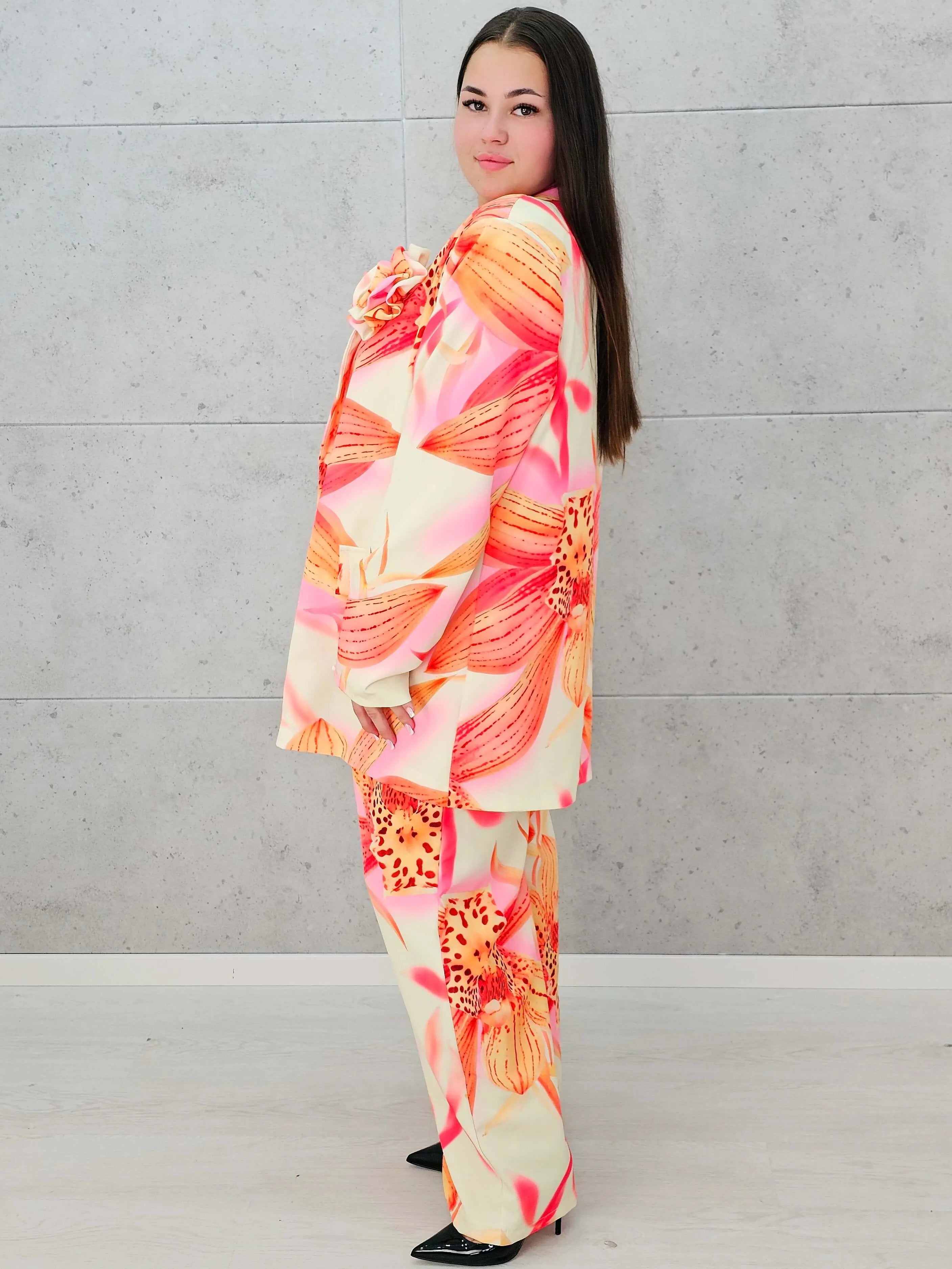 Kwiatowy zestaw garniturowy Stylowa XL