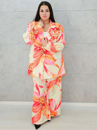 Kwiatowy zestaw garniturowy Stylowa XL