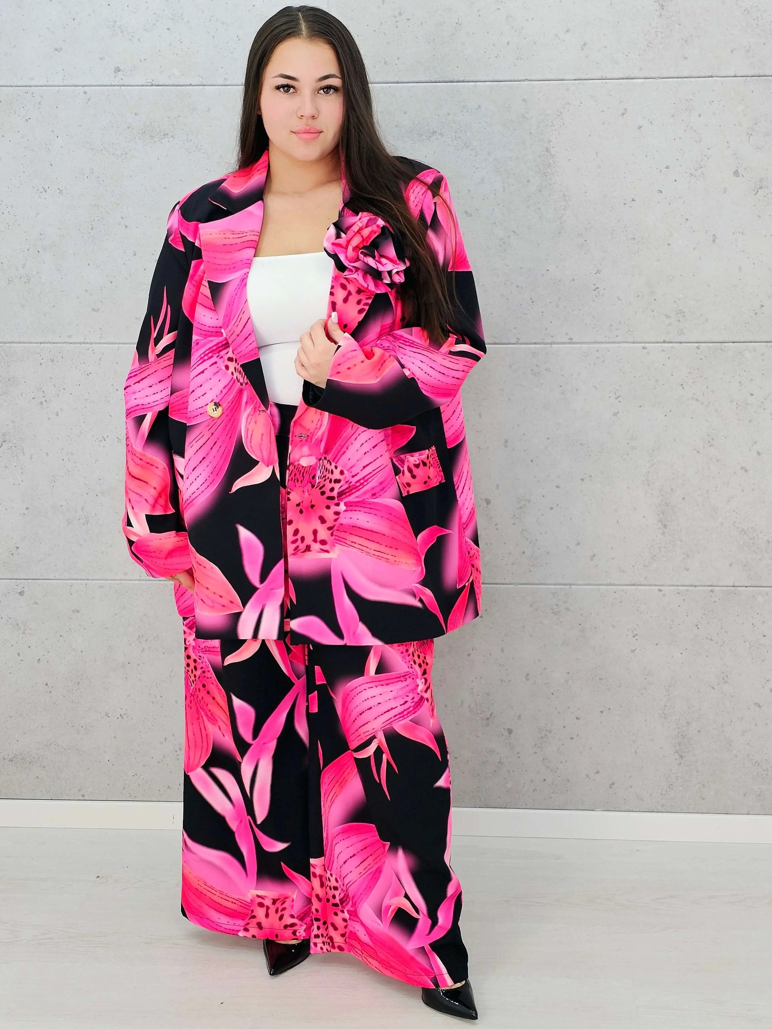 Kwiatowy zestaw garniturowy Stylowa XL