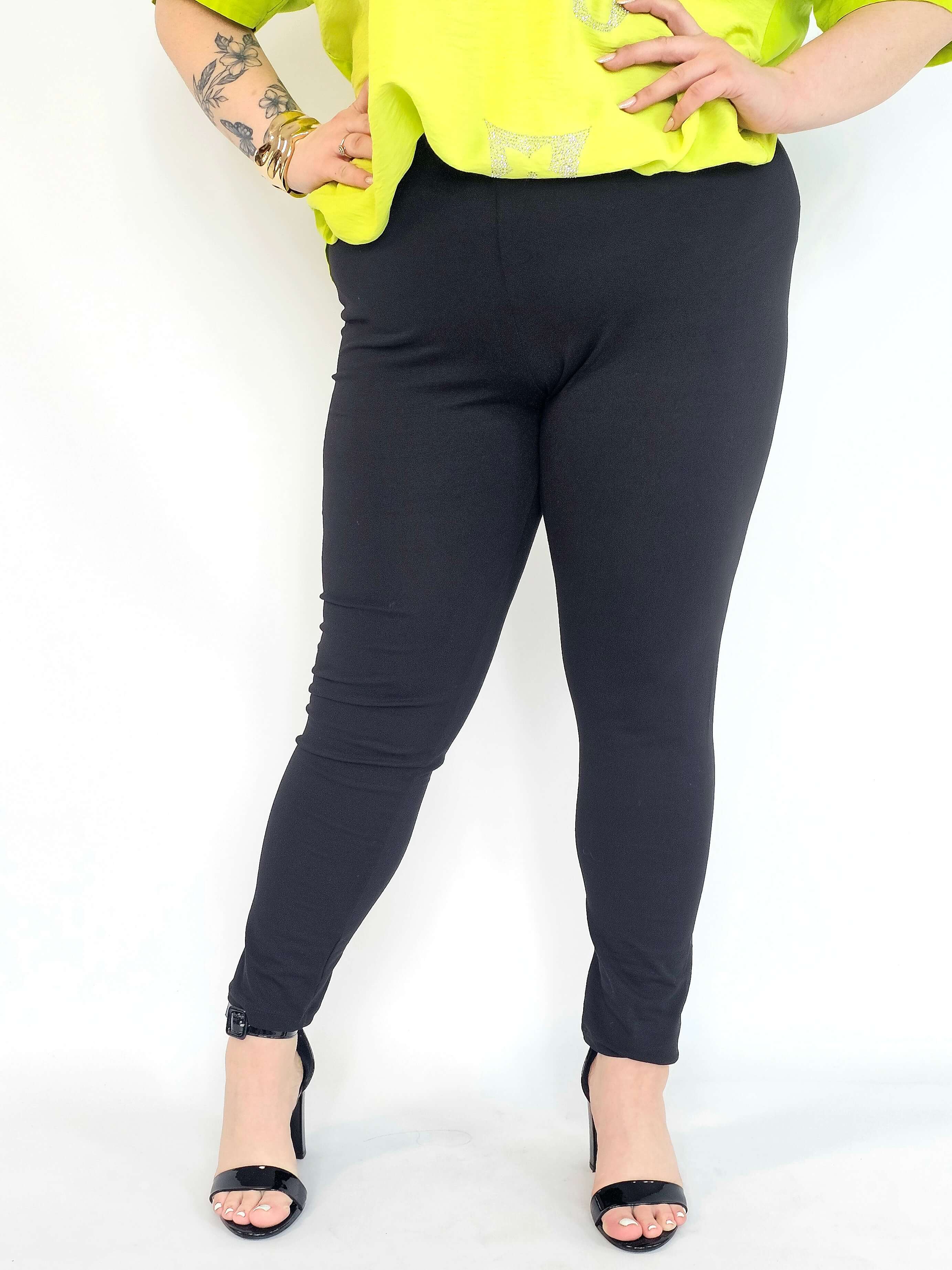 Leginsy plus size bawełniane – wygodne leginsy damskie XXL z elastanem Stylowa XL