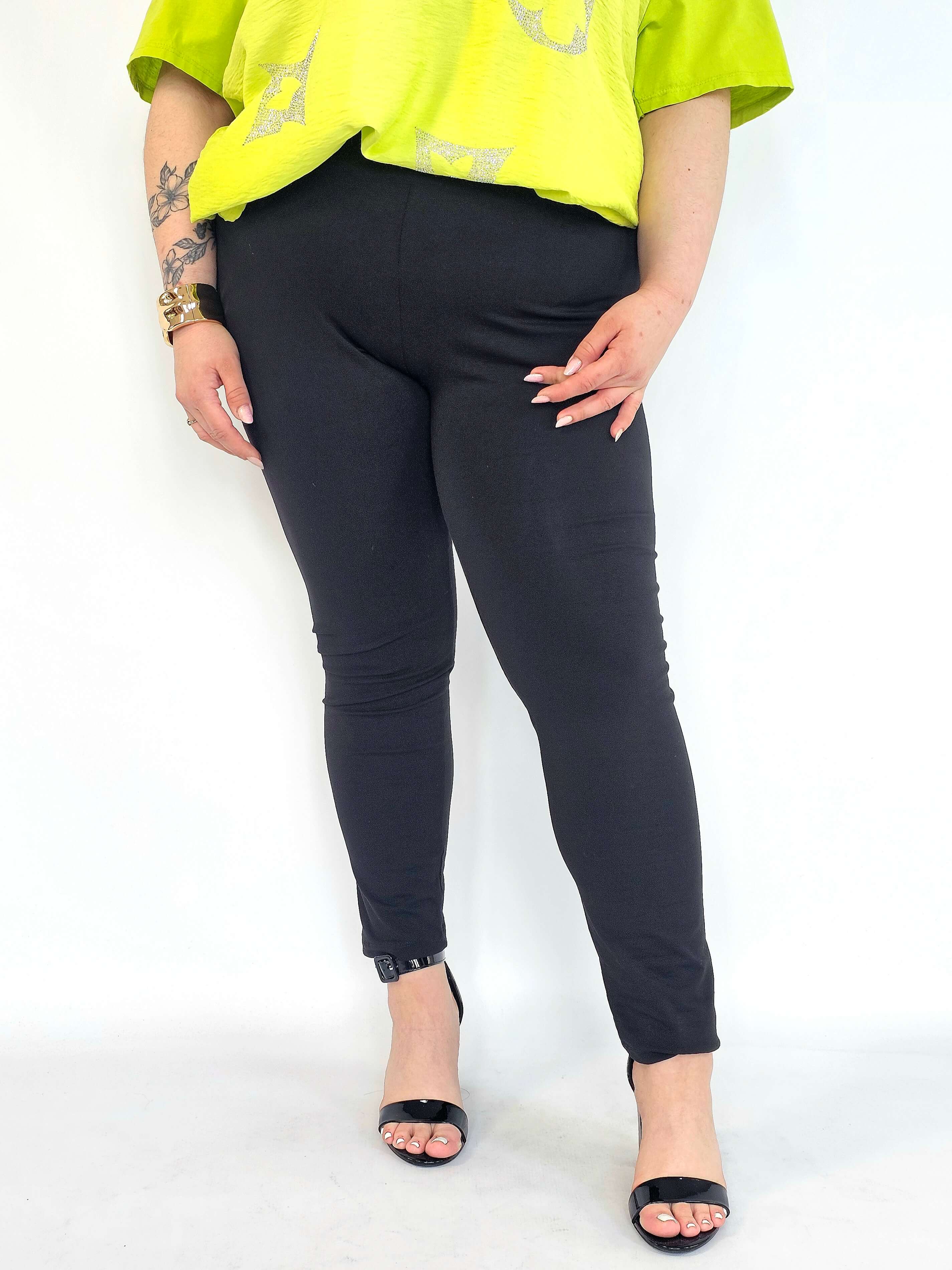 Leginsy plus size bawełniane – wygodne leginsy damskie XXL z elastanem Stylowa XL