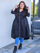 Lekka parka z kapturem Stylowa XL