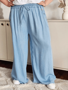 Lekkie spodnie z wiązaniem – stylowy luz na co dzień Stylowa XL