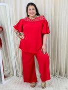 Letni komplet hiszpański z haftem Stylowa XL