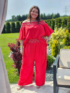 Letni komplet hiszpański z haftem Stylowa XL