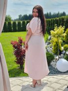 Letnia sukienka z paskiem Stylowa XL