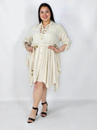 Lniana sukienka koszulowa plus size – lekka, wygodna i stylowa na co dzień Stylowa XL