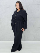 Lniany komplet z wiązaniem Stylowa XL