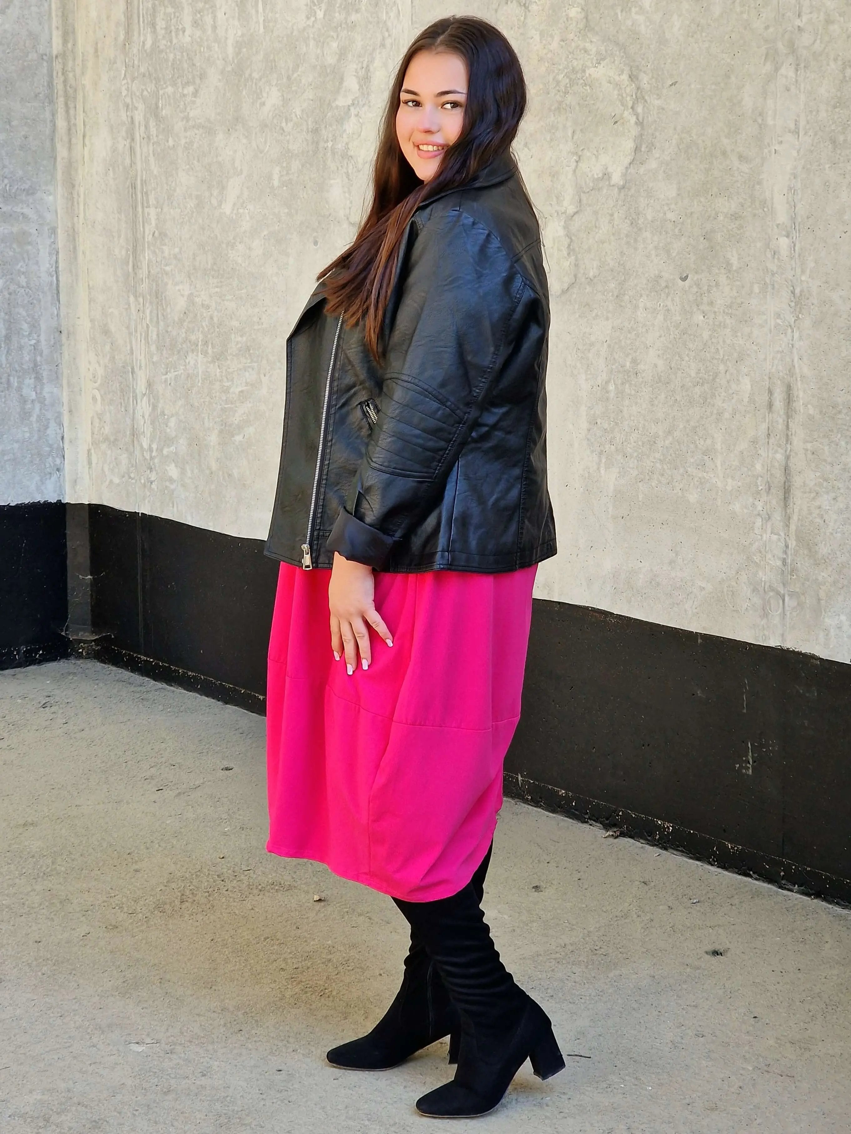 Luźna sukienka bawełniana z kieszeniami Stylowa XL