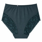 Majtki damskie plus size z koronką z wysokim stanem Stylowa XL