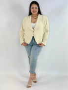 Marynarka plus size elegancka o krótkim kroju XXL Stylowa XL
