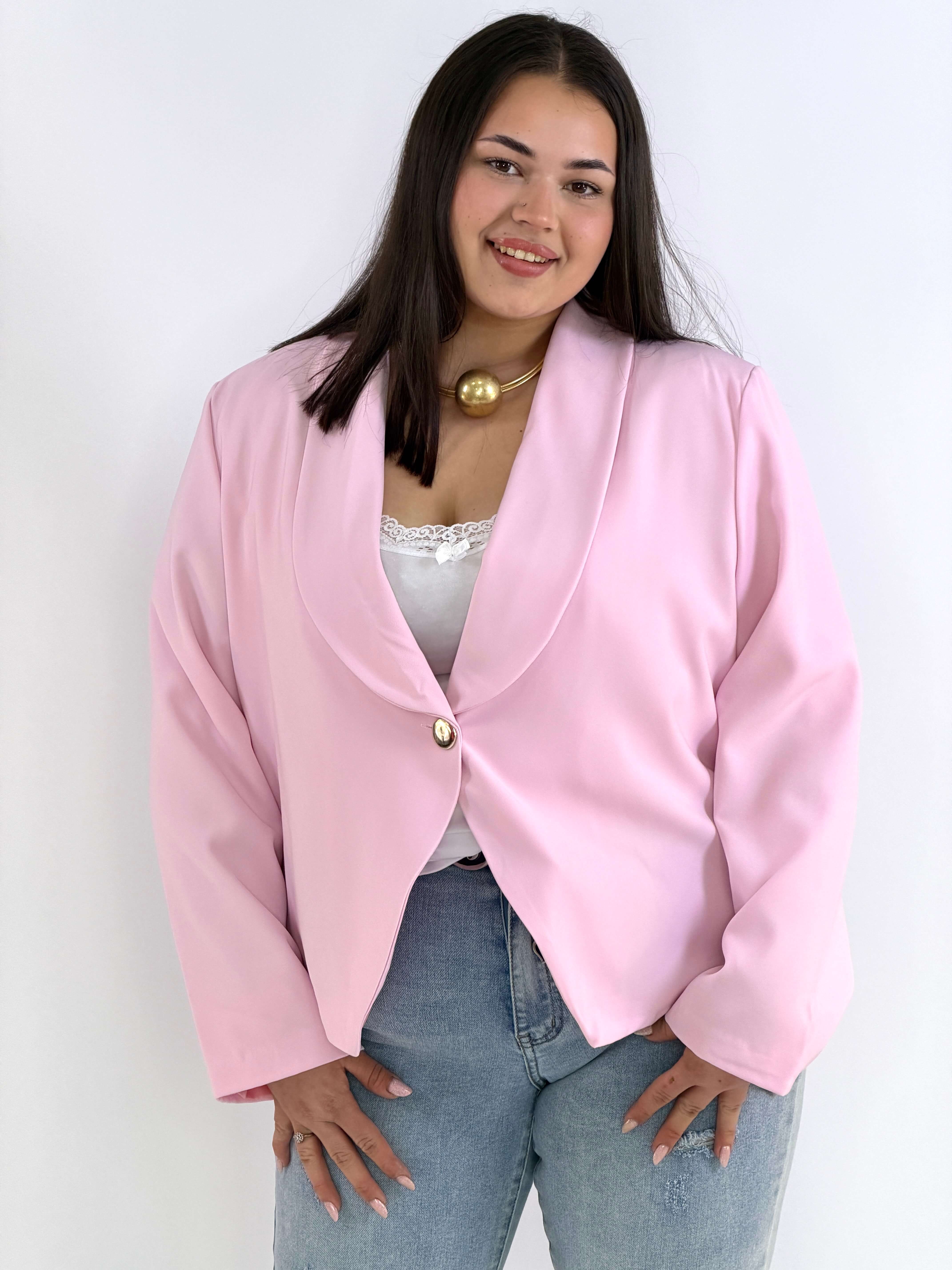 Marynarka plus size elegancka o krótkim kroju XXL Stylowa XL