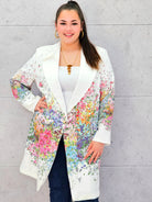 Marynarka plus size w kwiaty – elegancja dla kobiet XXL Stylowa XL