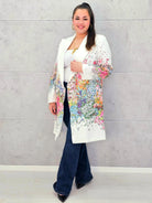 Marynarka plus size w kwiaty – elegancja dla kobiet XXL Stylowa XL