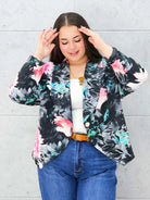 Marynarka plus size w kwiaty – elegancka i kobieca  Stylowa XL Stylowa XL