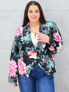 Marynarka plus size w kwiaty – elegancka i kobieca  Stylowa XL Stylowa XL