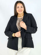 Marynarka plus size z wiązaniem elegancka dopasowana i kobieca Stylowa XL