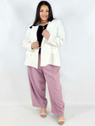 Marynarka plus size z wiązaniem elegancka dopasowana i kobieca Stylowa XL