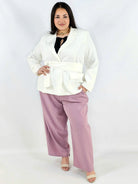 Marynarka plus size z wiązaniem elegancka dopasowana i kobieca Stylowa XL