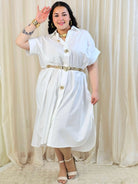 Minimalistyczna sukienka koszulowa z bawełny Stylowa XL