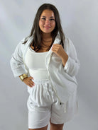 Muślinowa Bluza Plus Size z Kapturem i Zamkiem Stylowa XL
