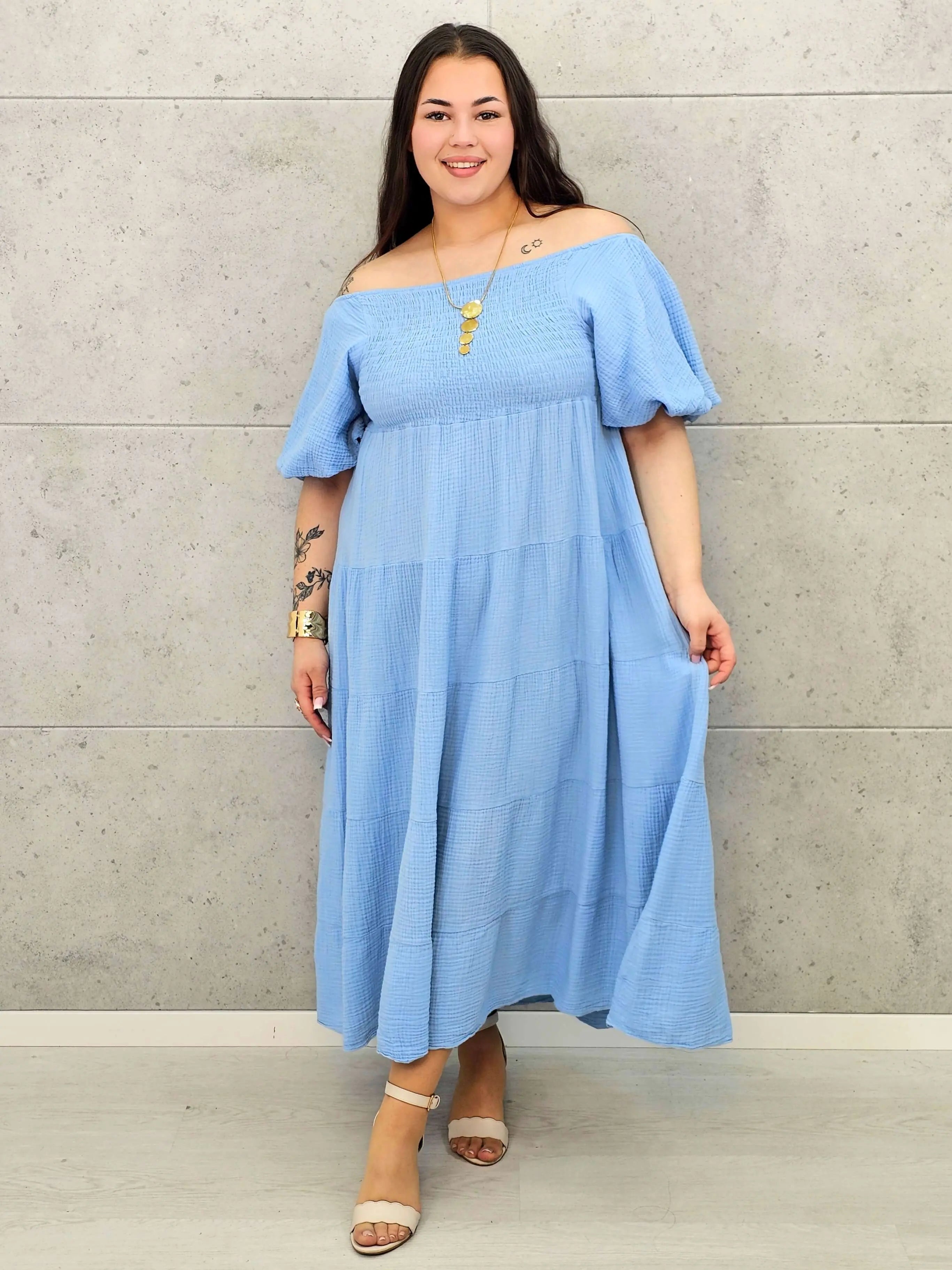 Muślinowa Sukienka Hiszpanka Plus Size StylowaXL – Lekkość i Styl na Lato Stylowa XL