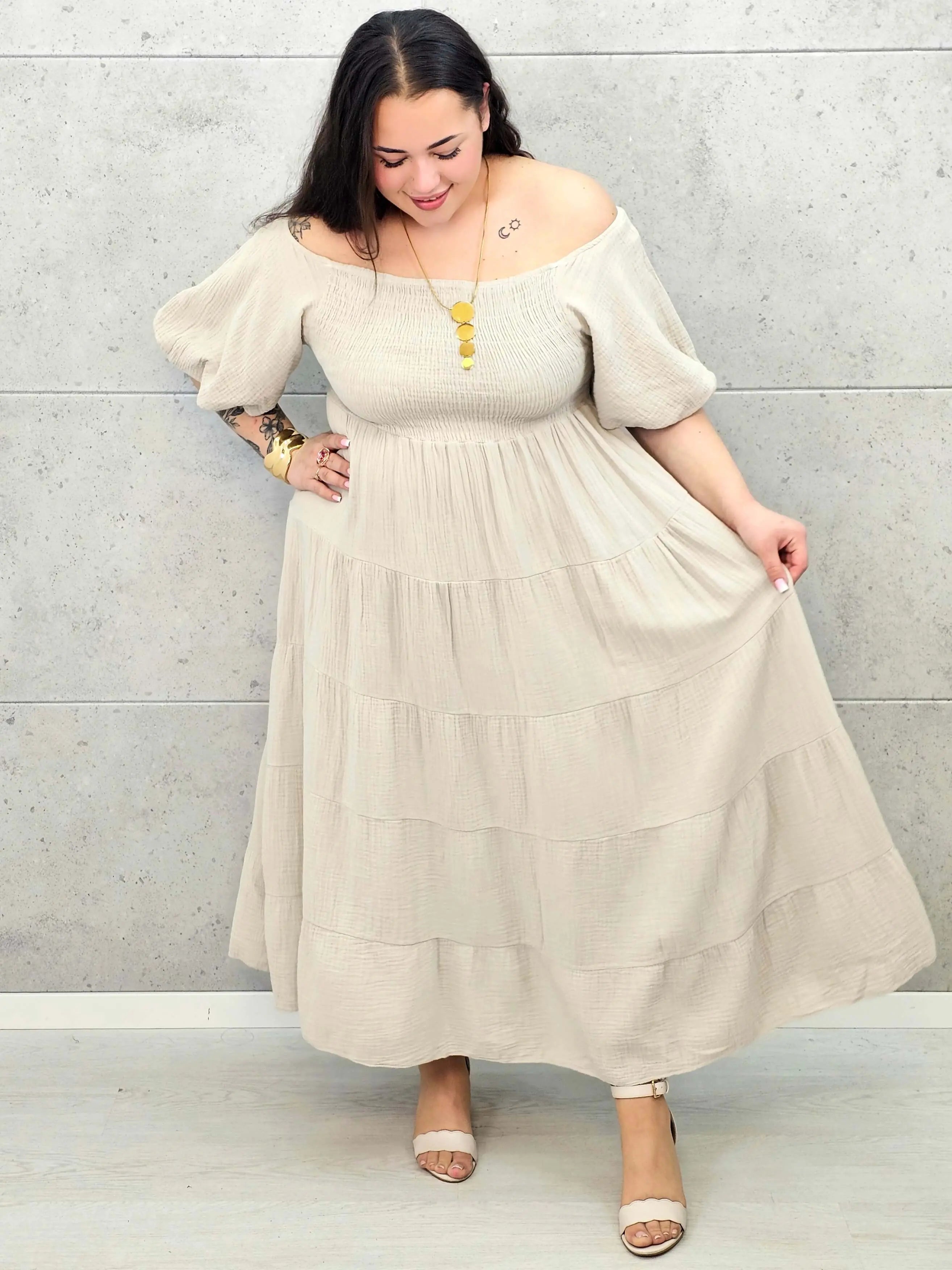 Muślinowa Sukienka Hiszpanka Plus Size StylowaXL – Lekkość i Styl na Lato Stylowa XL