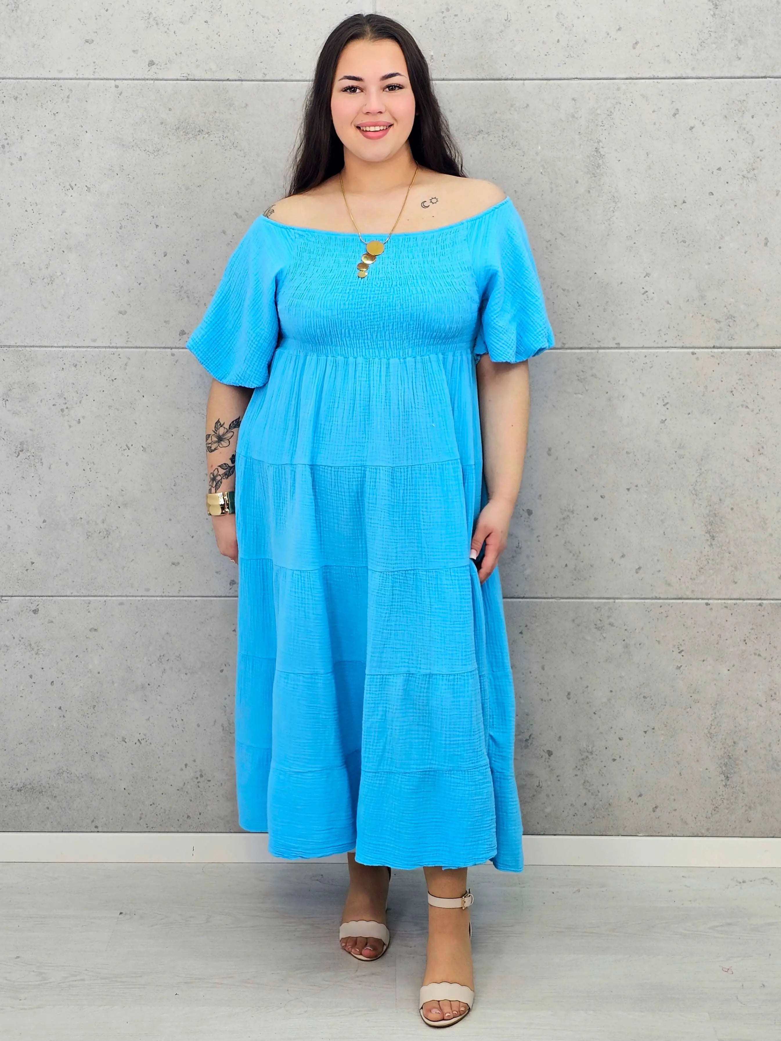 Muślinowa Sukienka Hiszpanka Plus Size StylowaXL – Lekkość i Styl na Lato Stylowa XL